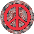 PEACE SIGN: Natural Marble--BUTTON