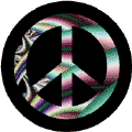 PEACE SIGN: No Terrorist Threat--BUTTON