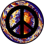 PEACE SIGN: Nuclear Warfare Is Not Biodegradable--BUTTON