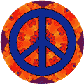 PEACE SIGN: Peace Flower--BUTTON