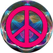 PEACE SIGN: Peace Groups Are Creative Groups--BUTTON
