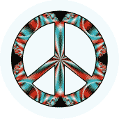 PEACE SIGN: Peace Is A Progressive Movement--KEY CHAIN