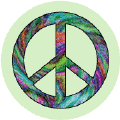 PEACE SIGN: Peace Is Community Service--KEY CHAIN