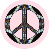 PEACE SIGN: Peace Is For Progressives--BUTTON