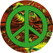 PEACE SIGN: Peace Is Poetic Justice--MAGNET