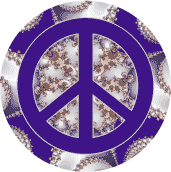 PEACE SIGN: Peace Is True Wealth--MAGNET