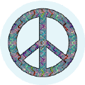 PEACE SIGN: Peace Requires Cross Cultural Solutions--BUTTON