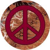 PEACE SIGN: Peace Terrain--BUTTON
