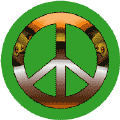 PEACE SIGN: Peachy Green Sunrise--STICKERS
