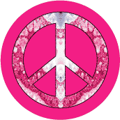PEACE SIGN: Pink Love 1--MAGNET
