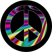 PEACE SIGN: Practice Democracy--MAGNET