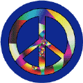 PEACE SIGN: Practice Nonviolence--BUTTON