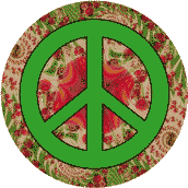 PEACE SIGN: Practice Vegetarianism--MAGNET