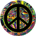 PEACE SIGN: Psychedelic 60s 1--BUTTON