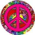 PEACE SIGN: Psychedelic 60s 70s 1--BUMPER STICKER