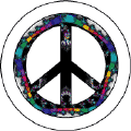 PEACE SIGN: Rainbow Serpent--BUTTON