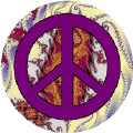 PEACE SIGN: Satin for Peace--BUTTON