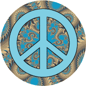 PEACE SIGN: Serene Dragon Tails--MAGNET