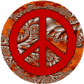 PEACE SIGN: Serpentine Marble--KEY CHAIN