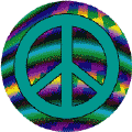 PEACE SIGN: Solution To Terrorism--BUTTON