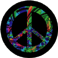 PEACE SIGN: Stained Glass Mosaic 2--KEY CHAIN