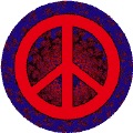 PEACE SIGN: Stop World Terrorism--BUTTON