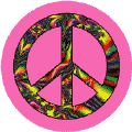 PEACE SIGN: Support Gay Rights--BUTTON