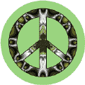 PEACE SIGN: Turtle Mandala--BUTTON