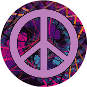 PEACE SIGN: Unite For Peace And Justice--MAGNET
