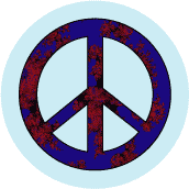 PEACE SIGN: Work For A Peaceful World--BUTTON