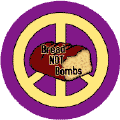 Bread Not Bombs 3--SAYINGS-SLOGANS PEACE SIGN STICKERS