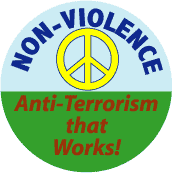 PEACE SIGN: Nonviolence Anti Terrorism that Works--MAGNET