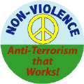 PEACE SIGN: Nonviolence Anti Terrorism that Works--BUMPER STICKER