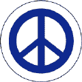 Blue PEACE SIGN--STICKERS