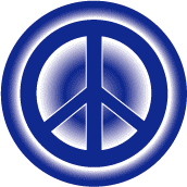 PEACE SIGN: Blue color gradient--T-SHIRT