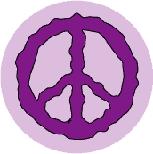 PEACE SIGN: Queasy Peace--BUTTON