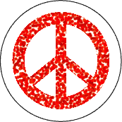 Spot the Difference Red PEACE SIGN--BUMPER STICKER