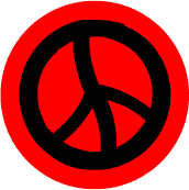 PEACE SIGN: Twisted Peace--BUMPER STICKER