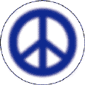 Warm Fuzzy Blue PEACE SIGN--POSTER