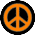 Warm Fuzzy Orange PEACE SIGN on Black Background--CAP