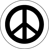 Black PEACE SIGN--STICKERS