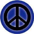 Glow Black PEACE SIGN on Blue--STICKERS