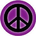 Glow Black PEACE SIGN on Purple--KEY CHAIN