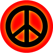 Glow Black PEACE SIGN on Red--POSTER