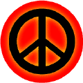 Glow Black PEACE SIGN on Red--STICKERS