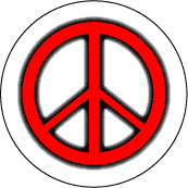 Glow Dark Red PEACE SIGN Black Border--POSTER
