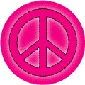 Glow Hot Pink PEACE SIGN--BUMPER STICKER