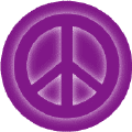 Glow Light Purple PEACE SIGN on Purple--KEY CHAIN