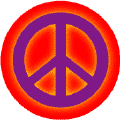 Glow Light Purple PEACE SIGN on Red Background--POSTER