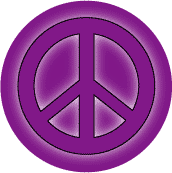 Glow Purple PEACE SIGN--BUTTON